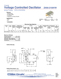 Datasheet ZX95-200-S+ manufacturer Mini-Circuits